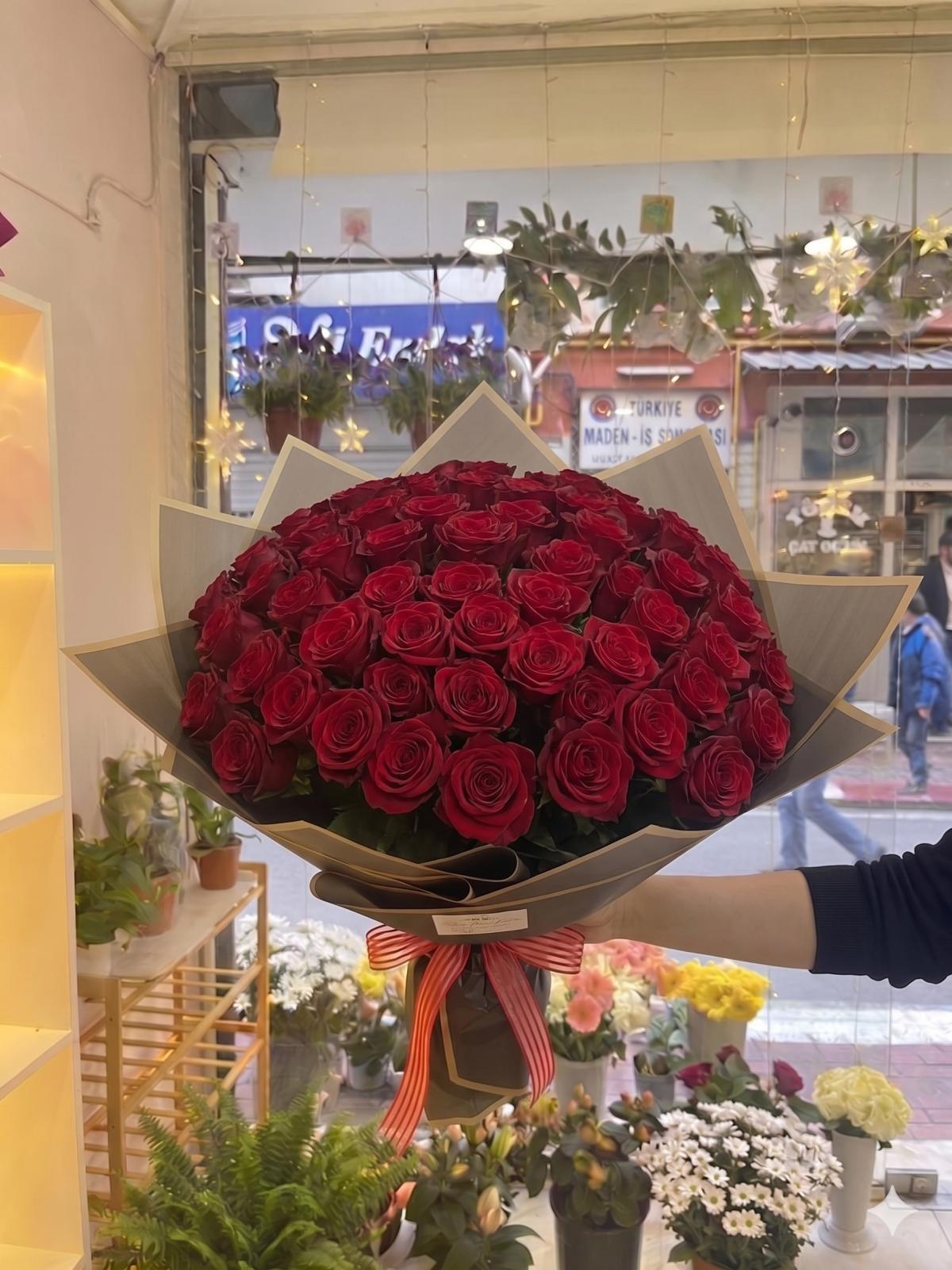 Aşkın En Büyük İfadesi: 101 Kırmızı Gül - uşak milano çiçek