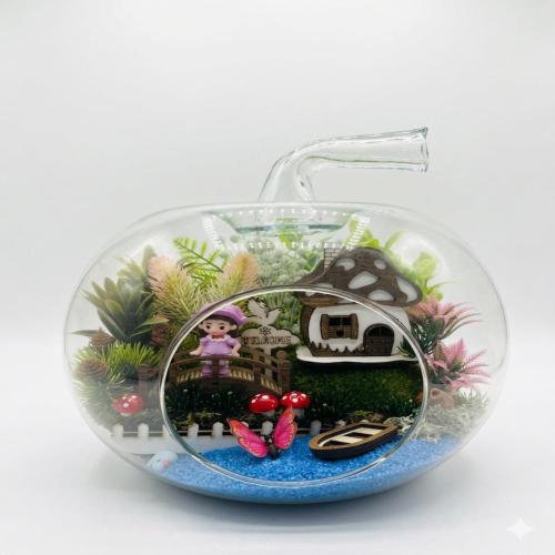 Antrasit Şıklığı: Gold Detaylı Bebek Aranjmanı